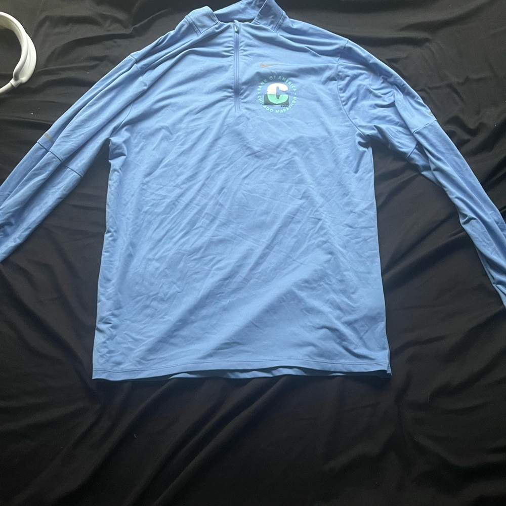 Light Blue Chicago Marathon Long Sleeve Shirt
